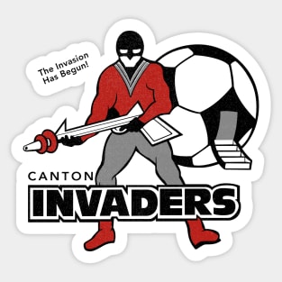 Defunct Canton Invaders Soccer 1991 Sticker